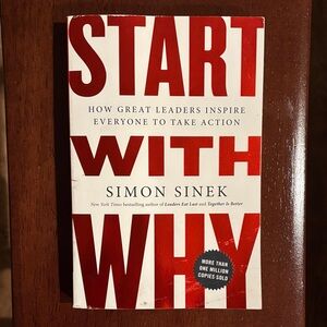 'Start With Why' Book - Red and White